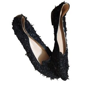 Jean-Michel Cazabat ruffle black flats